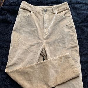 Princess Polly high rise corduroy cropped pant